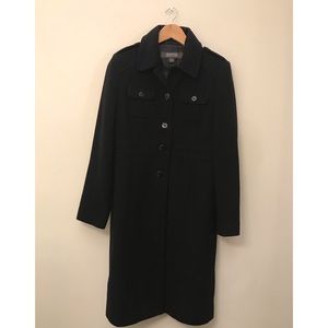 Kenneth Cole Long Wool Dress Peacoat
